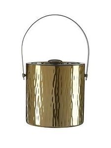 Seau à glace en laiton bicolore en métal Design solide Quantité en vrac pour restaurant intérieur extérieur Seau à bière pour bar de fête Mariage à la maison - Product Image 6