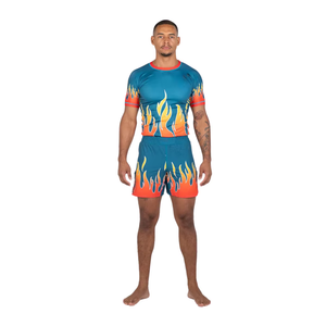 High Quality Short Sleeve Men Swimming <b>Surfing</b> Rash Guard Black White Compression Tops Wholesales Men T Shirt MMA Rashguard - Product Image 3