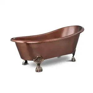 Rust free Export Quality Handmade Clawfoot Copper Antique BathTub For Sale By Manufacturer from India