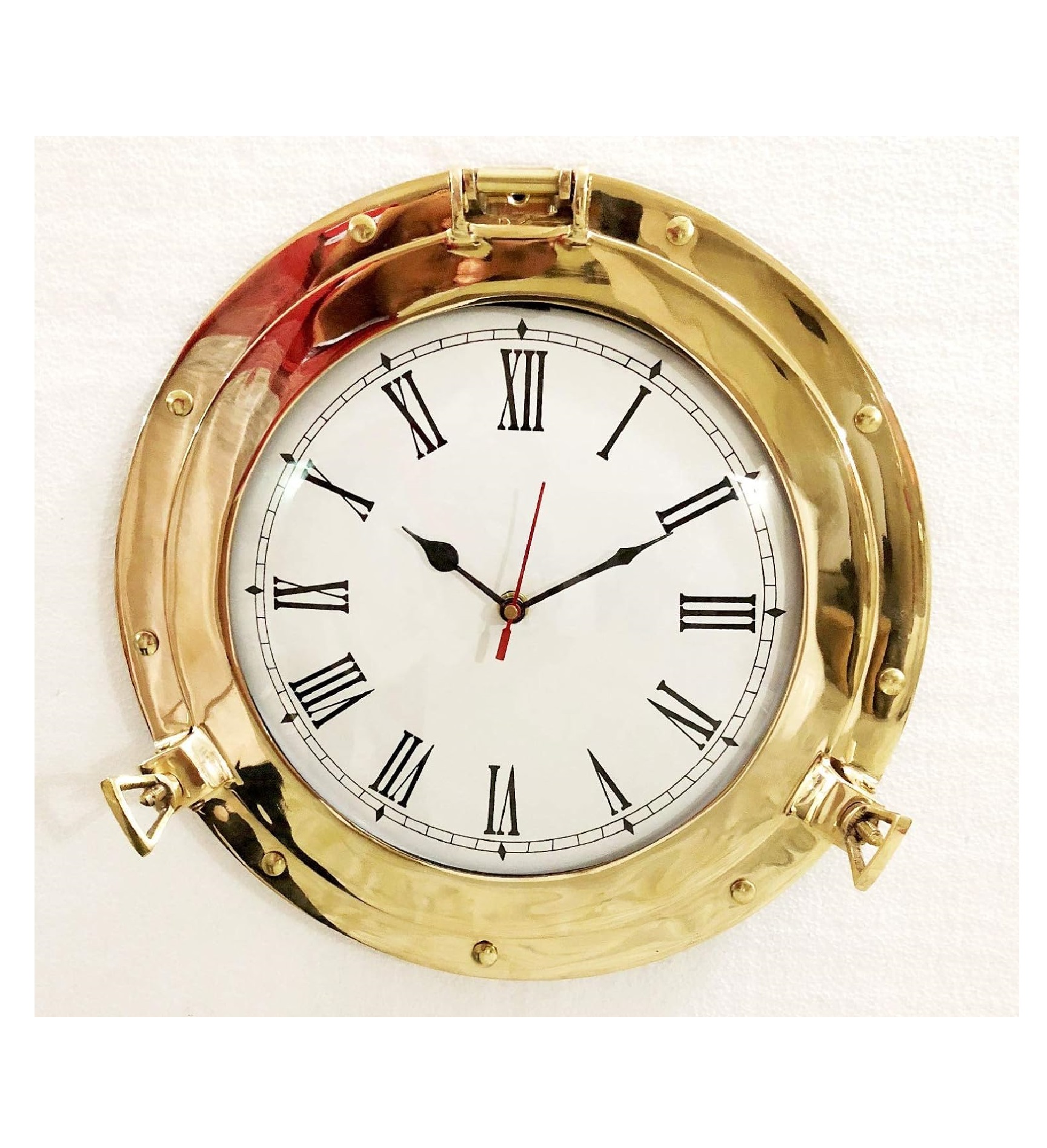 Horloge Marine De Bureau En Laiton - Style Victorien Vintage Inde