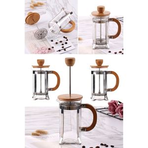 Cafetière à piston en bois portable de haute qualité, pressée à la main, pour la maison, le bureau, le camping et les fêtes. - Product Image 6