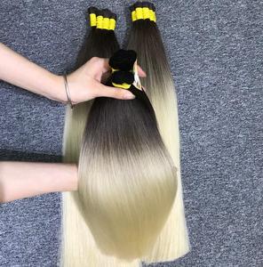 Para Ombre Remy Grade Extensiones de cabello humano a granel Calidad 100% Cabello humano virgen Cabello a granel sedoso a precios al por mayor Calidad VIP - Product Image 5
