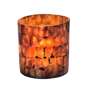 <b>Small</b> Handmade Tea Light Holders Black Metal Mop Design <b>Glass</b> Home Decor Easter Christmas Festivals Valentine's Day Elegant - Product Image 4