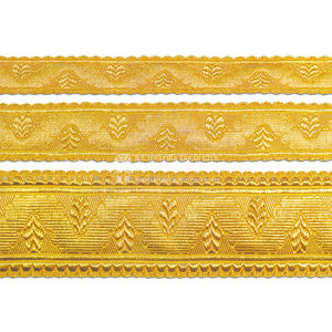 French Gold Wire Mylar Braid Lace Comfortable Ceremonial Braid & Fringe for Epaulet Shoulder Boards Stylish Holster Design - Product Image 2