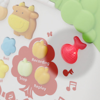 Piano Eléctrico Infantil de Juguete con Diseño de Animal, Instrumento Musical Educativo de Plástico con Batería, para Niños de 3+ Años, Unisex, Electrónico