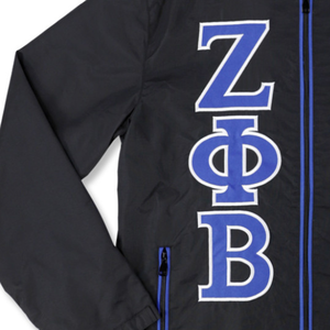 Zeta phi Beta เสื้อกันลมปักลายตัวอักษรกรีก, เสื้อแจ็คเก็ตที่มีน้ำหนักเบาออกแบบได้ตามต้องการ - Product Image 3
