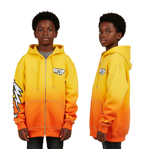 Fabricante de Ropa al por Mayor, Sudaderas con Capucha para Niños, Algodón Grueso, Lisas, con Logotipo Personalizado, Sudadera con Estampado para Niños - Product Image 3