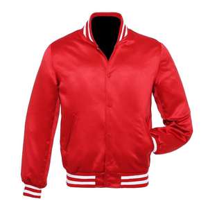 Oversized Varsity Men's Satin Jackets Wholesale Nylon Satin Varsity Jackets OEM Satin Varsity Jackets For Men - Product Image 1