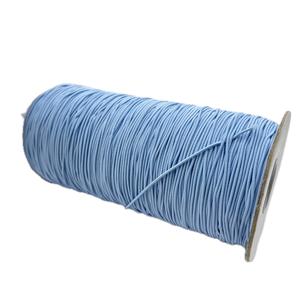 Corde élastique en polyester tressée bleu clair personnalisée de 1.2mm pour sacs vêtements chaussures textiles pour la maison - Product Image 2