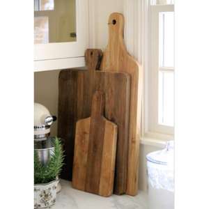 Tabla de cortar con acabado Natural, piezas de 3 accesorios de utensilios de cocina, tabla y plato de servir/bandejas decorativas, nuevos bloques de corte - Product Image 4