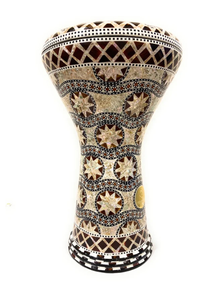 Gawharet El Fan 17.5 "Diamant Perle Darbuka Doumbek Tambour Dumbek Tabla Percussion égyptienne - Product Image 2