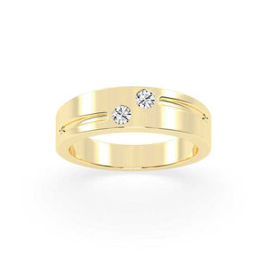 Anillo de oro elegante de 14kt y 18kt de alta demanda con diamantes cultivados en laboratorio Joyas de lujo para cada ocasión - Product Image 1