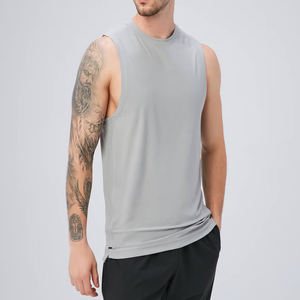 Haute qualité personnalisé hommes sans manches débardeurs respirant coton Streetwear maillots prix de gros - Product Image 5