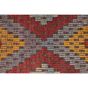 Tapis turc vintage de 2,3 x 11,3 pieds, tapis de couloir, tapis kilim rouge à motifs floraux - Product Image 5