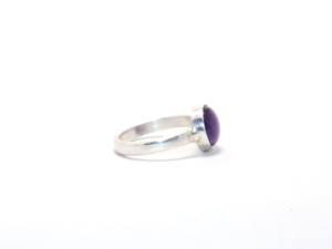 Top qualité mode en gros bague en argent Sterling 925 violet améthyste bague en pierres précieuses bijoux en argent personnalisés aux prix d'usine - Product Image 4