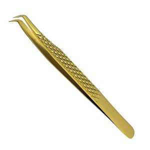 Pinzas para pestañas de fibra con logotipo personalizado de alta calidad, venta al por mayor, volumen, volumen, extensión de pestañas, Punta puntiaguda, pinzas para pestañas con etiqueta privada - Product Image 5