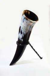 Corne à boire de bière de corne à boire Viking à la mode polie naturelle avec des cornes à boire de l'Inde - Product Image 6