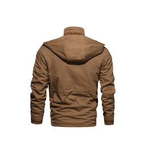 Meilleures ventes OEM, logo personnalisé, concevez votre propre nouveau style de manteaux d'extérieur en cuir pour hommes avec hiver, blouson bombardier à la mode pour hommes - Product Image 4