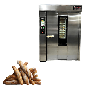 Four Rotatif Avec Chariot 24 Plateaux Certificat Iso Four De Cuisson Pour Pain Et Gâteau Oem Vente En Gros 30Kw/H Four À Gaz Pain Au Vietnam - Product Image 1