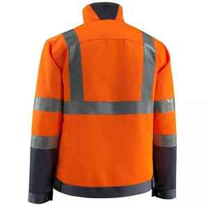 Chaquetas de trabajo de alta calidad para hombres Chaquetas reflectoras Chaqueta de seguridad de color personalizada sostenible para construcción Bolsillo múltiple - Product Image 2
