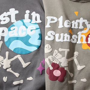 Venta al por mayor de gran tamaño Puff impresión sudaderas con capucha pulóver de algodón sudaderas peso pesado personalizado 3D Puff impresión Sudadera con capucha para los hombres - Product Image 4