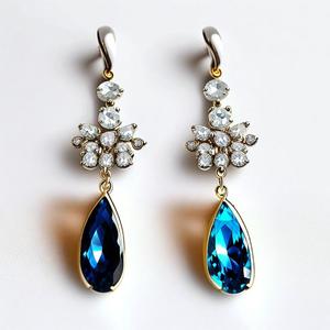 ต่างหูห้อยชุบทองและ925จากนักออกแบบทำด้วยมือเครื่องประดับแฟชั่นสำหรับผู้หญิง - Product Image 3