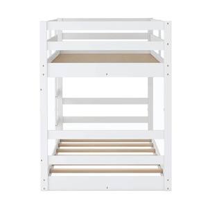 High Quality and Best Price Twin Over Twin Bunk Bed with <b>Ladder</b>, White for Kids OEM Supplier From Vietnam - Product Image 4