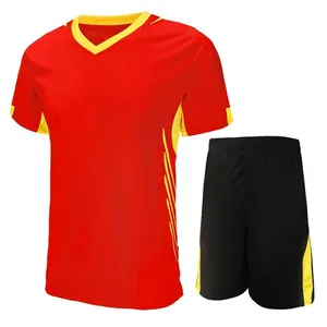 Voetbal Truien Groothandel Gepersonaliseerde Uniform Kits Custom Nieuwste Ontwerp Voetbal Jersey Uniform