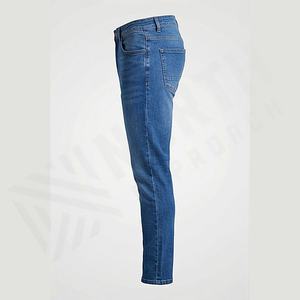 New Design <b>Men</b> <b>Stretch</b> Slim Straight Leg Casual Denim Pants Cotton Streetwear Customized Color Jeans Embroidery High Street - Product Image 3