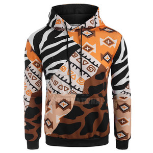 Sudadera con capucha de poliéster para hombre, prenda de vestir, con diseño de sublimación, ecológico, a medida, venta al por mayor - Product Image 1