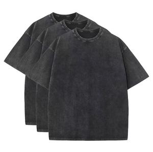 T-shirt à manches courtes en tricot de luxe sur mesure, de qualité supérieure, pour homme, en polyester/coton, style streetwear FITFASHION - Product Image 4