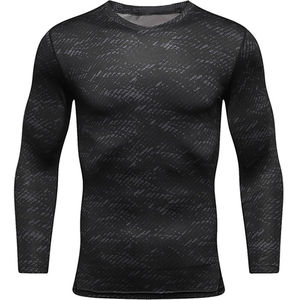 Alta calidad por encargo nuevo diseño de compresión personalizada camisa de manga larga sublimada impresa Rash Guard para hombre - Product Image 2