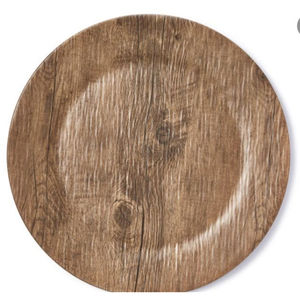 Assiette de service ronde en chêne blanc, design moderne, en bois massif naturel, écologique, fabriquée à la main - Product Image 3