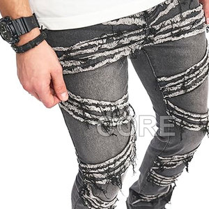 2025 derniers pantalons empilés pour hommes vêtements décontractés pantalons pour hommes lavés disponibles en différentes couleurs pantalons empilés pour hommes - Product Image 6