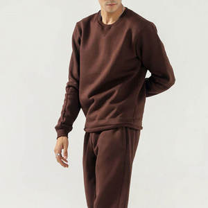 ชุดกีฬาสำหรับวิ่งจ๊อกกิ้งธรรมดาของผู้ชายเสื้อสเวตเชิ้ตคอกลมชายโลโก้ตามสั่ง - Product Image 2