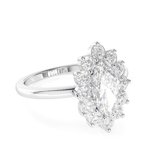 แหวนเจ้าสาว2.00CT รูปรัศมี14K แหวนทองคำขาวประดับเพชรสำหรับปลูกในห้องแล็บโมเดล Yali - Product Image 1