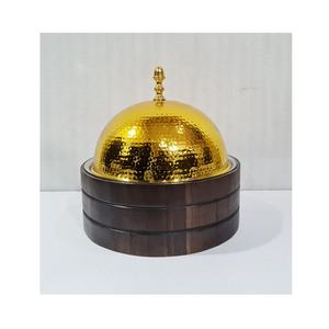 Olla para servir comida caliente de madera y nácar con calidad premium, personalizada OEM, tipo cacerola para bodas. - Product Image 5