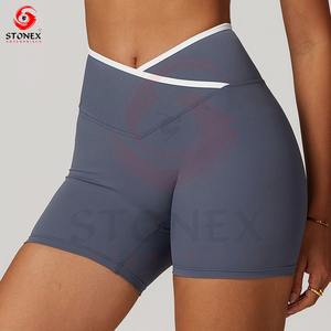 Pantalones cortos de Yoga de diseñador para mujer, proveedores deportivos de Loog personalizados de alta calidad - Product Image 5