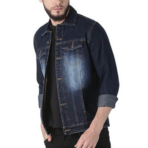 Chaqueta vaquera lavada OEM para hombre, prendas de vestir informales al por mayor, Chaquetas vaqueras de invierno abotonadas - Product Image 3