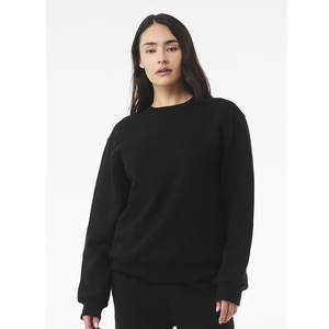 BELLA + TOILE Unisexe Éponge Polaire À Capuche Sweat Adulte Doux Style Doux Ras Du Cou Sweat Noir - Product Image 4