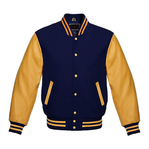 Chaqueta universitaria ligera de alta calidad para hombre, chaqueta de talla grande holgada de tela de lona CollegeBaseballjacket para hombre, envío DDP - Product Image 5