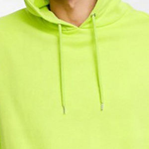 Sweat à capuche à manches longues vert fluo en polyester 100% pour hommes, sweat à capuche personnalisé vert fluo à séchage rapide pour le travail, vente en gros - Product Image 6