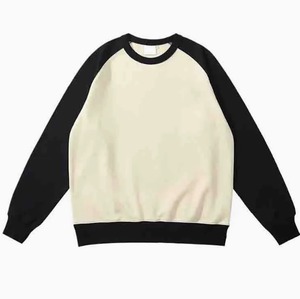 Premium Product RRI-MSS-24 Haute qualité coton Polyester français éponge manches raglan hommes sweat Street Wear respirant - Product Image 1
