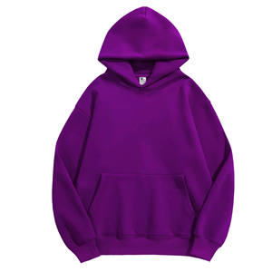 Poids lourd respirant 320gsm tissé doublé uni décontracté hommes et femmes sweats à capuche chaud automne sweats à capuche pulls d'hiver - Product Image 5