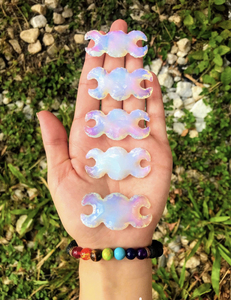 Figurine de pierres précieuses coeur en opale à la main de qualité supérieure avec une vraie touche d'agate de Muntaha-Meilleure vente en gros - Product Image 4