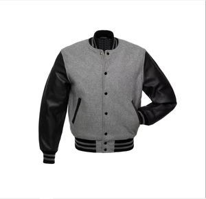 Chaqueta universitaria con letras de béisbol personalizada de alta calidad de fabricante OEM para hombre, tela de algodón informal bordada de chenilla a prueba de viento - Product Image 1