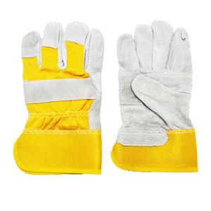 PK Working <b>Gloves</b> Full Leather Safety Cuff Insulated Lining Cotton <b>Touchscreen</b> Plain Daily Use Anti-Impact Protective <b>Gloves</b> - Product Image 2