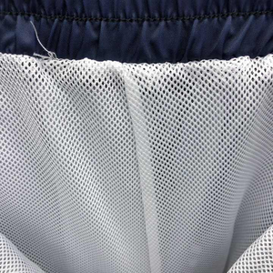 Pantalones Cortos Sólidos Azul Marino para Hombre, Cintura Elástica Media, Cierre con Cordón, Casuales, Transpirables, de Poliéster/Algodón, de Secado Rápido, con Bolsillo - Product Image 6
