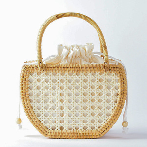 Sacs en rotin faits à la main, sacs en fibre naturelle tressée, sac à main au prix le plus bas, vente en gros de sacs à main pour femmes - Product Image 3