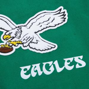 Unisexe pour Philadelphie pour Eagles pour Mitchell Ness pour Kelly Green Varsity Team Full-Snap Jacket Vintage Style Winter Jacket - Product Image 6